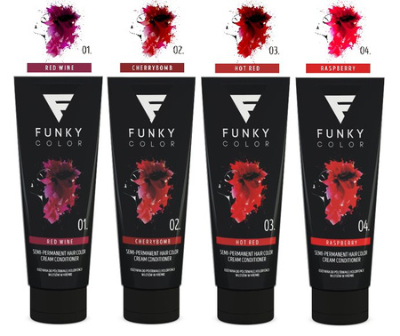 Toner Do Włosów Funky Color nr.03 Hot Red 100 ml